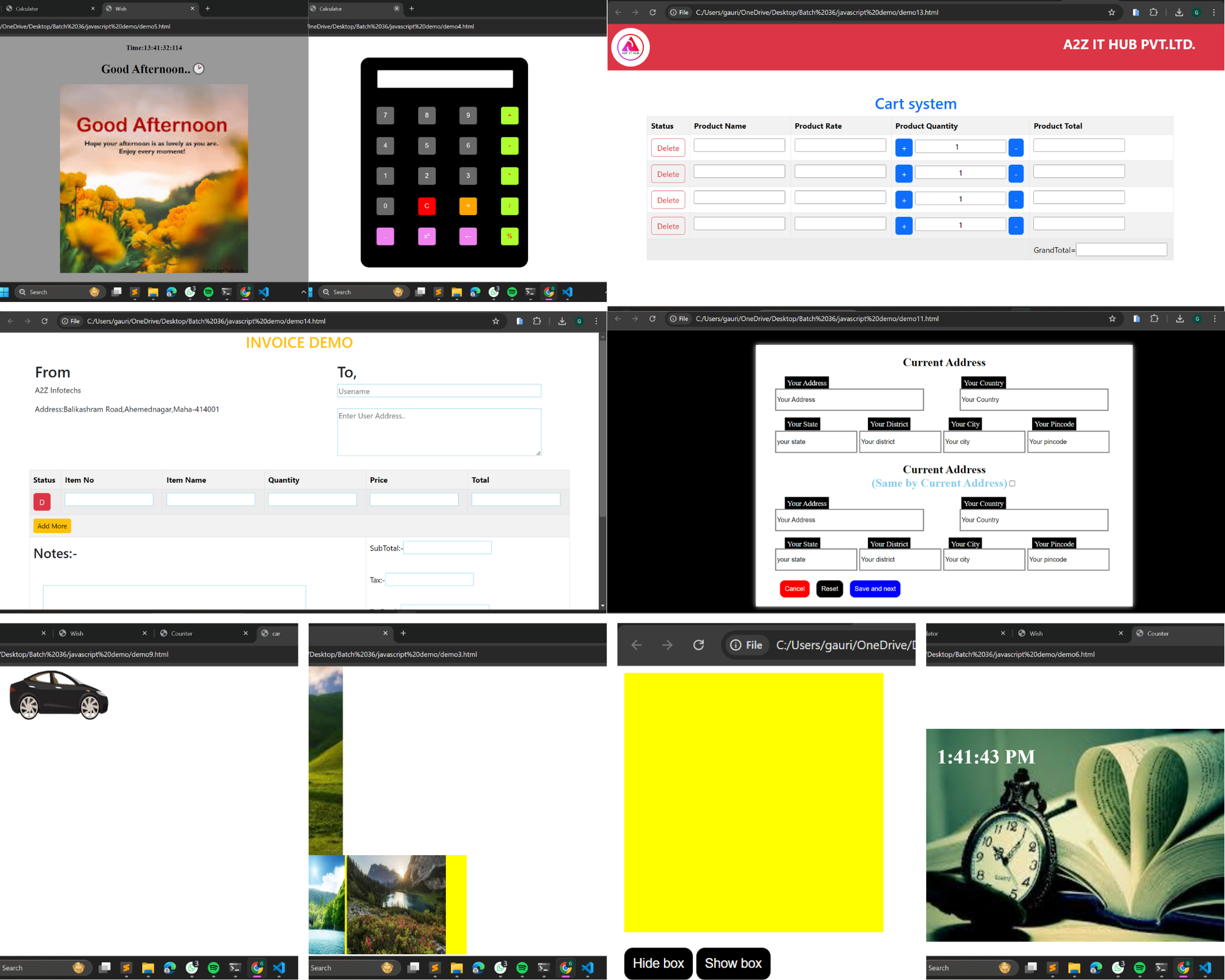 JavaScript Demo